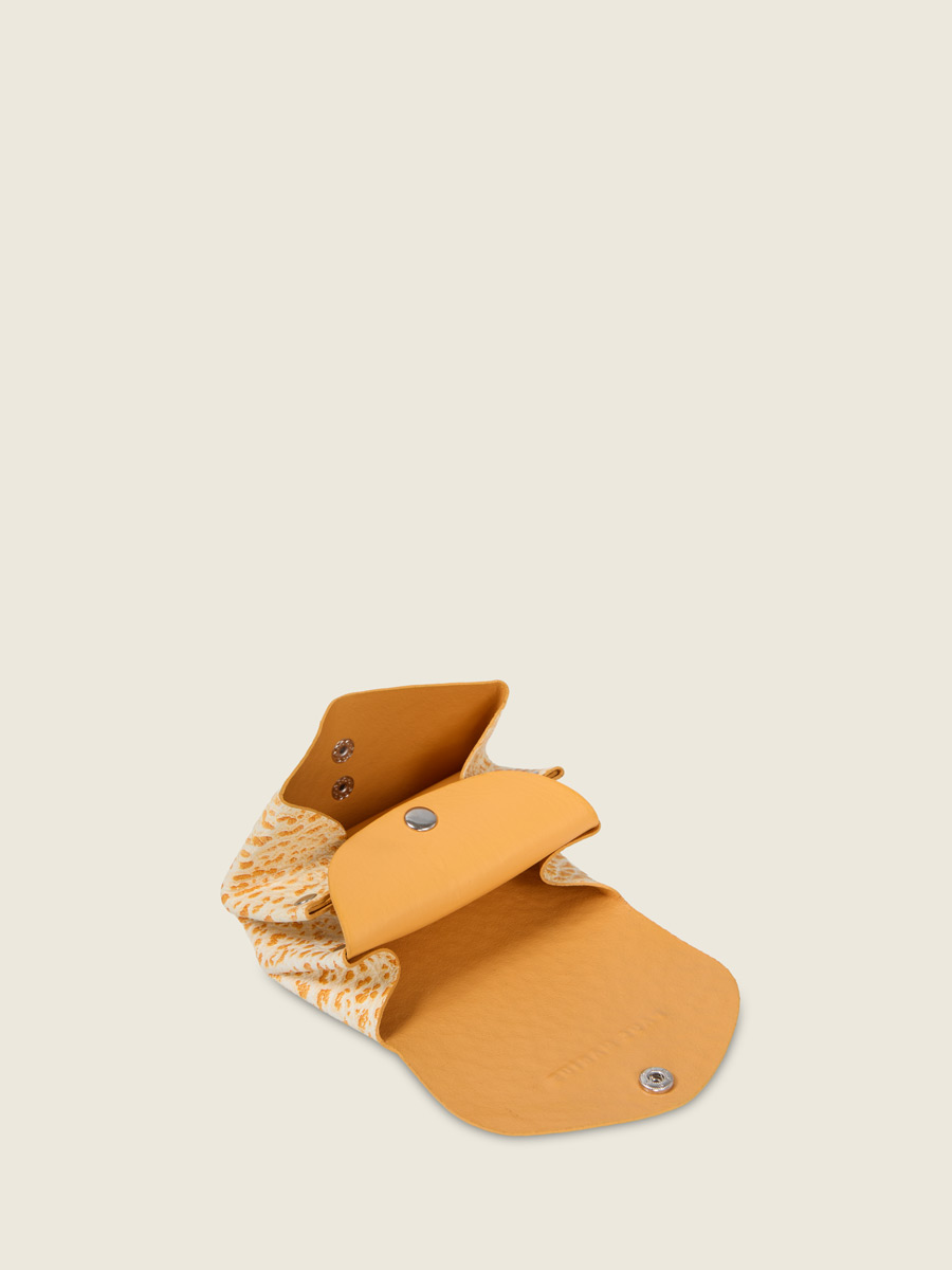 Porte-monnaie en cuir orange LeGustave - Orangeade vue dos