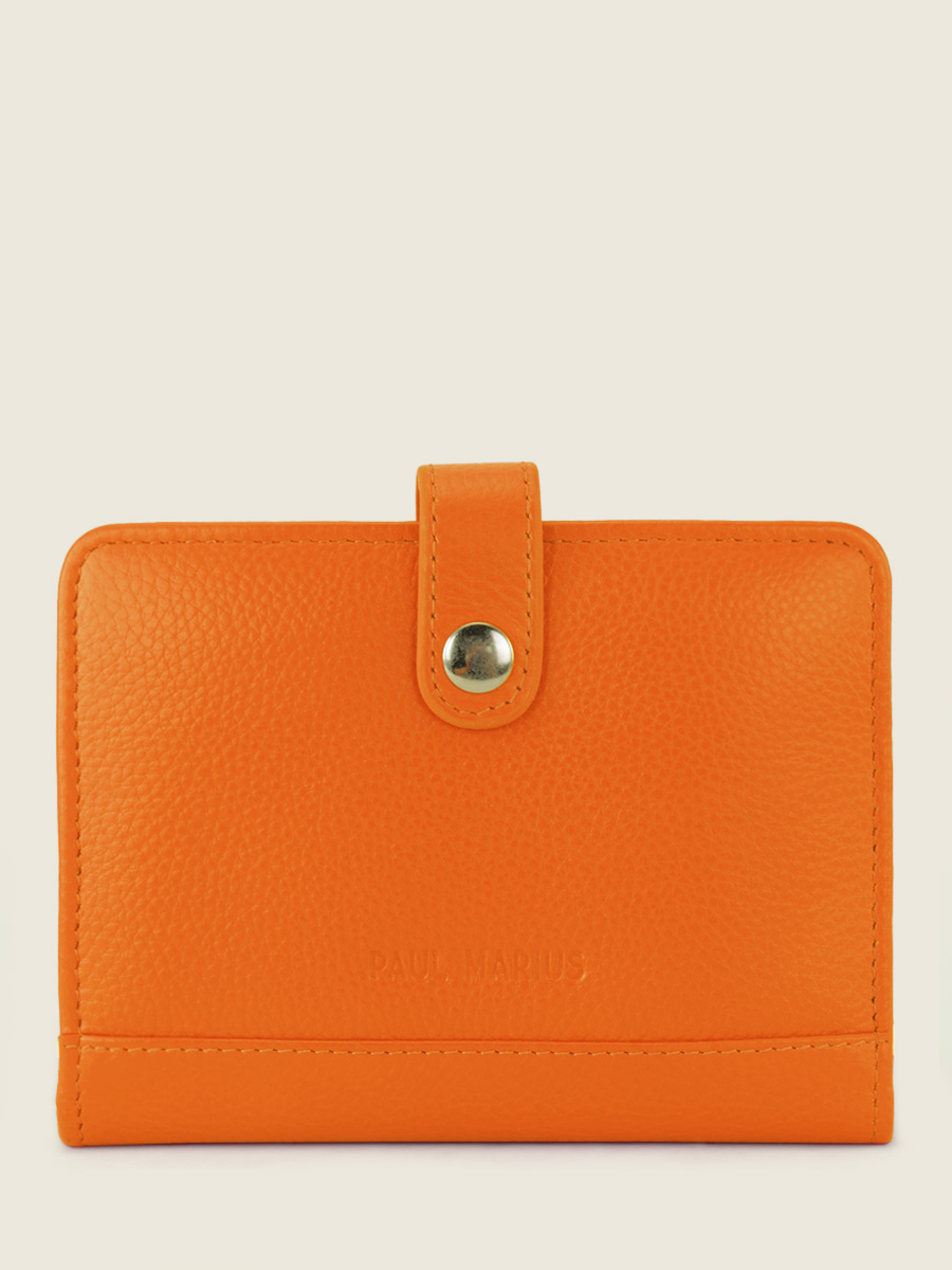 photo-vue-face-portefeuille-cuir-orange-leportefeuille-jeanne-sorbet-mangue-paul-marius-m34-sb-o