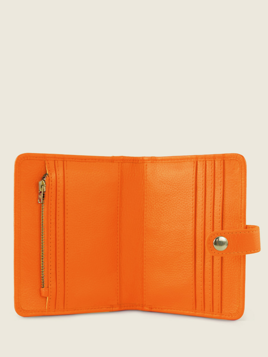 photo-vue-interieure-portefeuille-cuir-orange-leportefeuille-jeanne-sorbet-mangue-paul-marius-m34-sb-o
