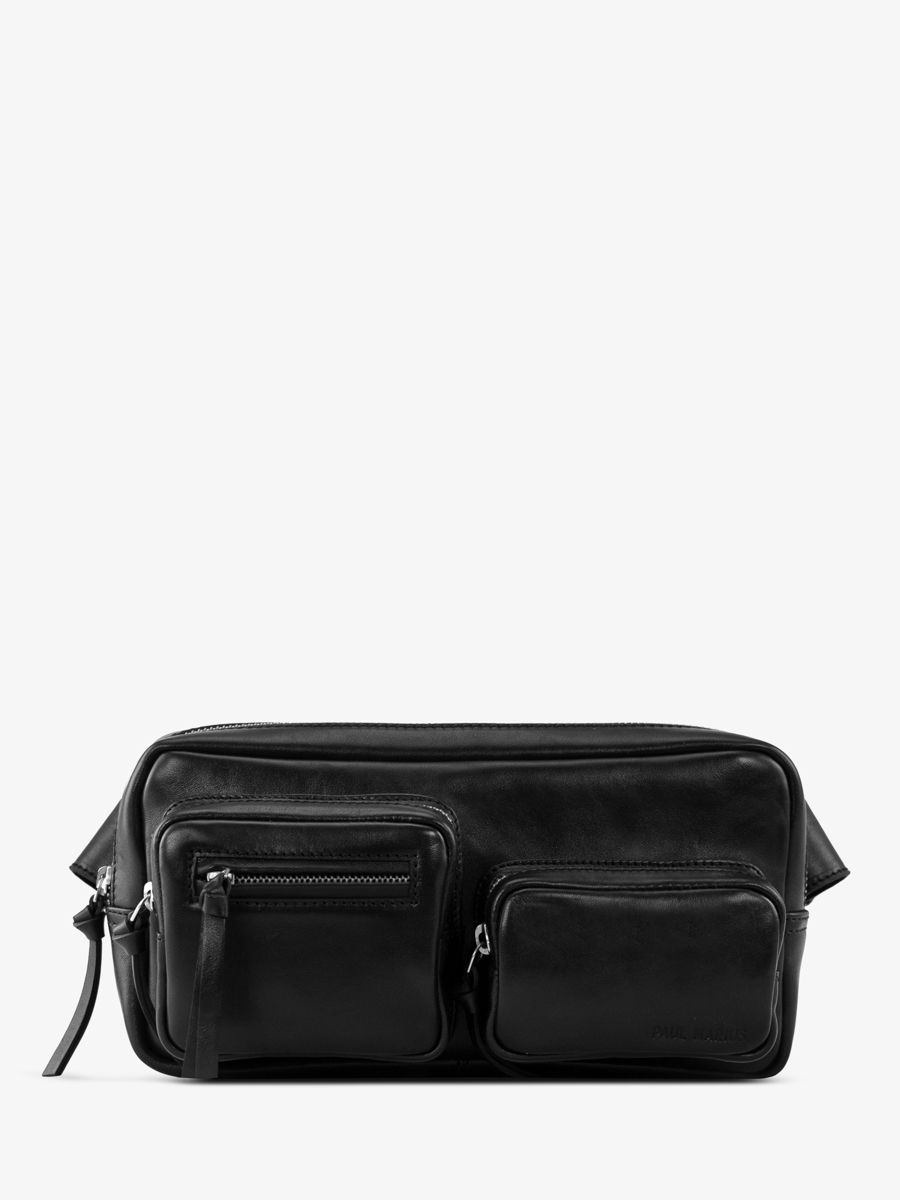sac-banane-cuir-labanane-90s-noir-vue-face-m86-b