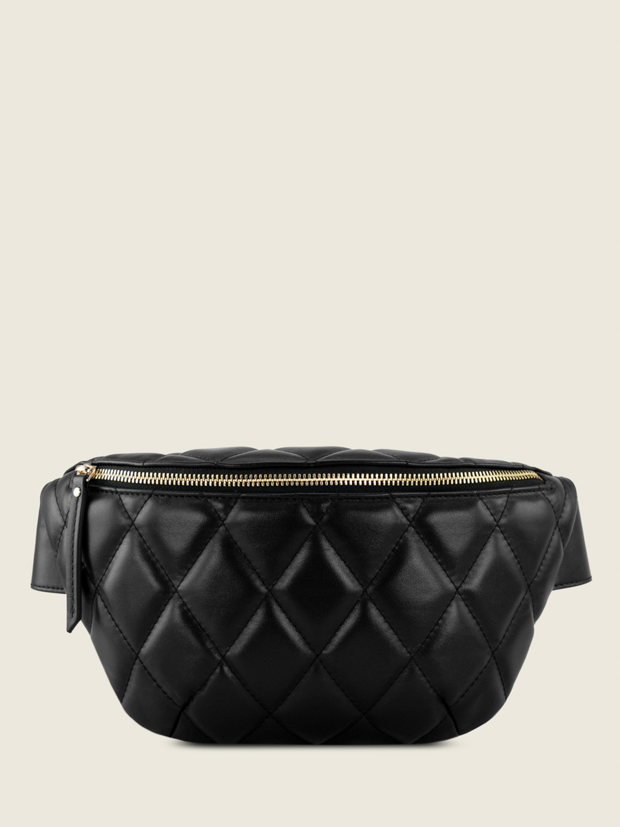 sac-banane-matelasse-labanane-diamant-noir-vue-face-m503-mat-d-b