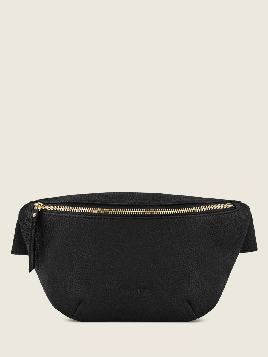 sac-banane-cuir-labanane-noir-charbon-vue-face-m503-bm-b