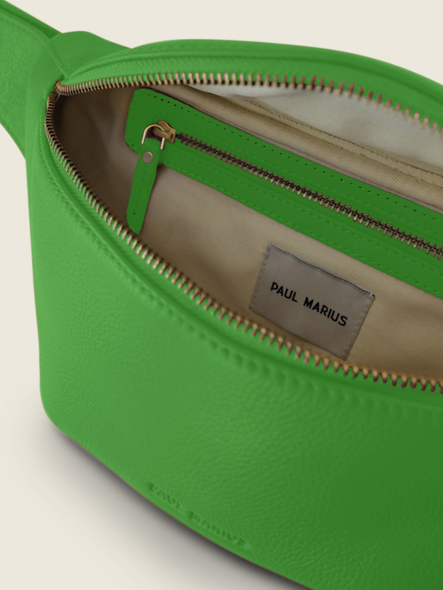 photo-vue-interieure-sac-banane-cuir-vert-labanane-sorbet-kiwi-paul-marius-m503-sb-gr