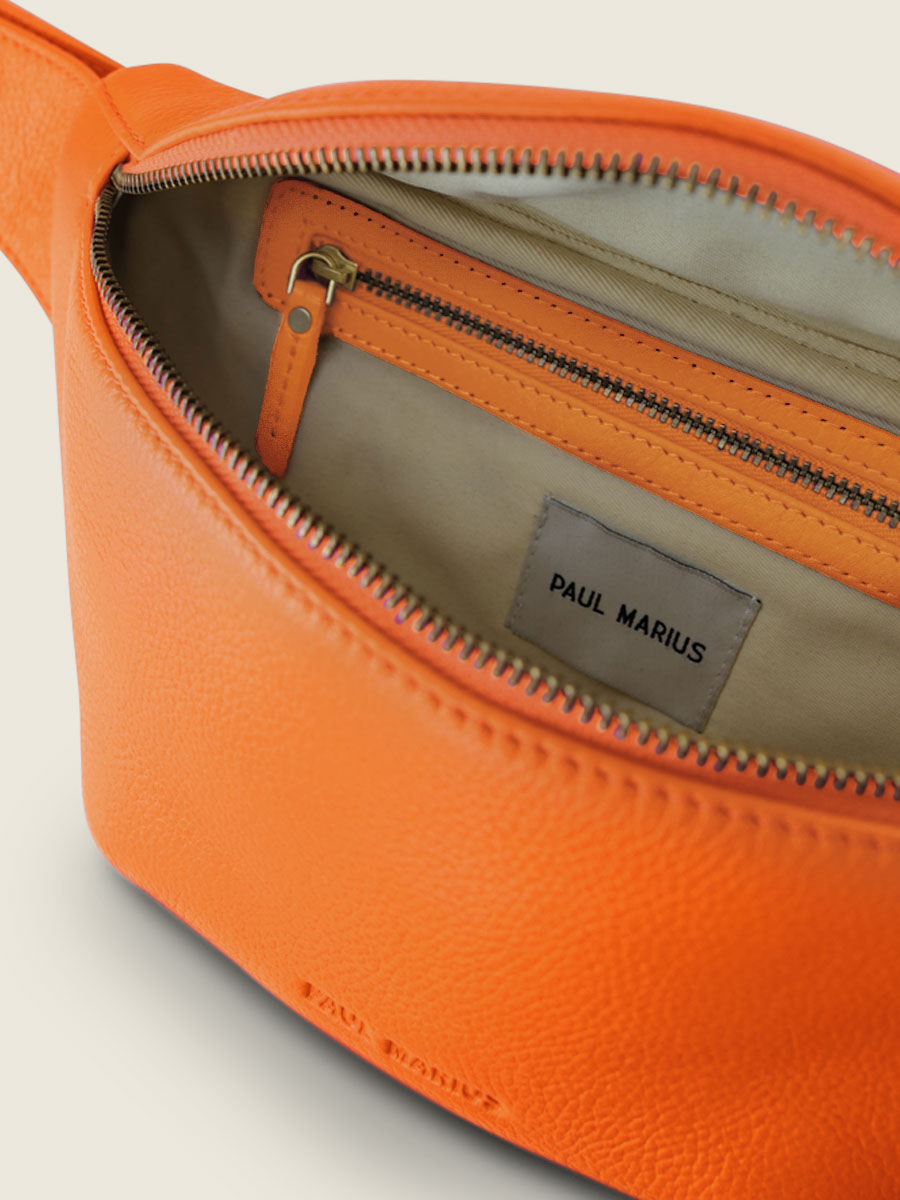 photo-vue-interieure-sac-banane-cuir-orange-labanane-sorbet-mangue-paul-marius-m503-sb-o