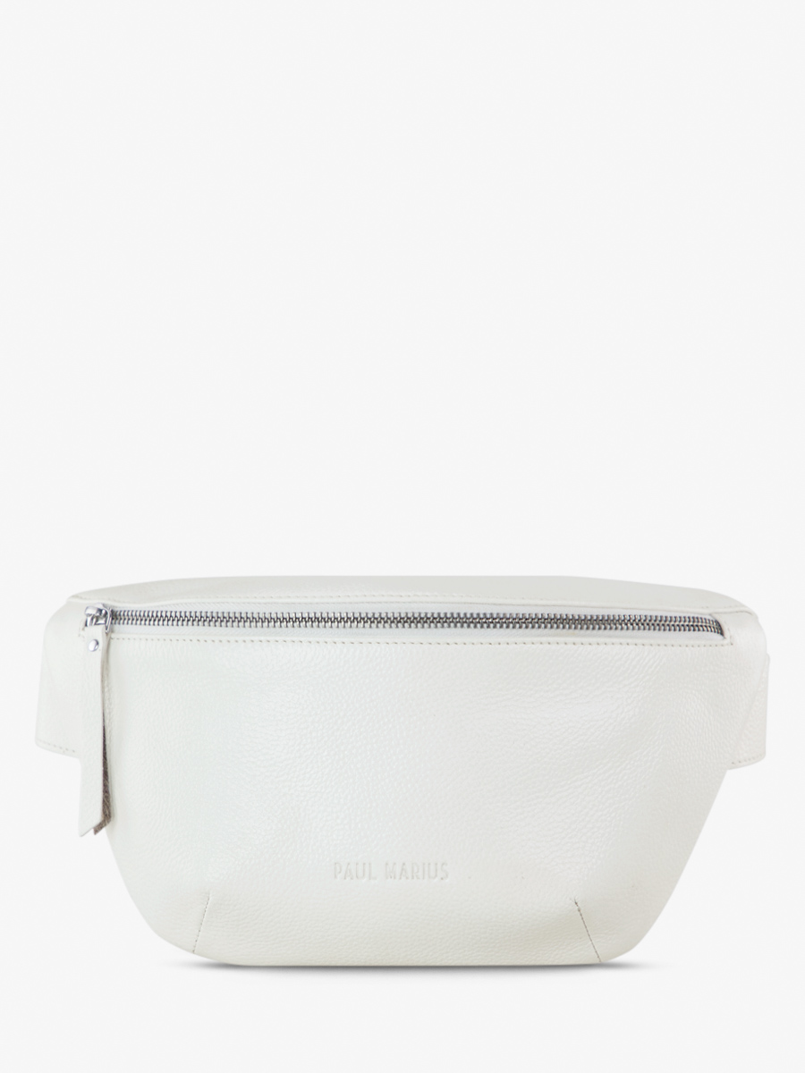 LaBanane Vedette sac banane en cuir blanc pour femme PAUL MARIUS