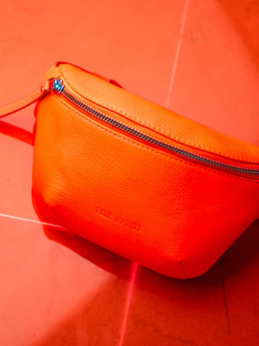 photo-vue-face-sac-banane-cuir-orange-labanane-xs-neon-paul-marius-m503xs-ne-o