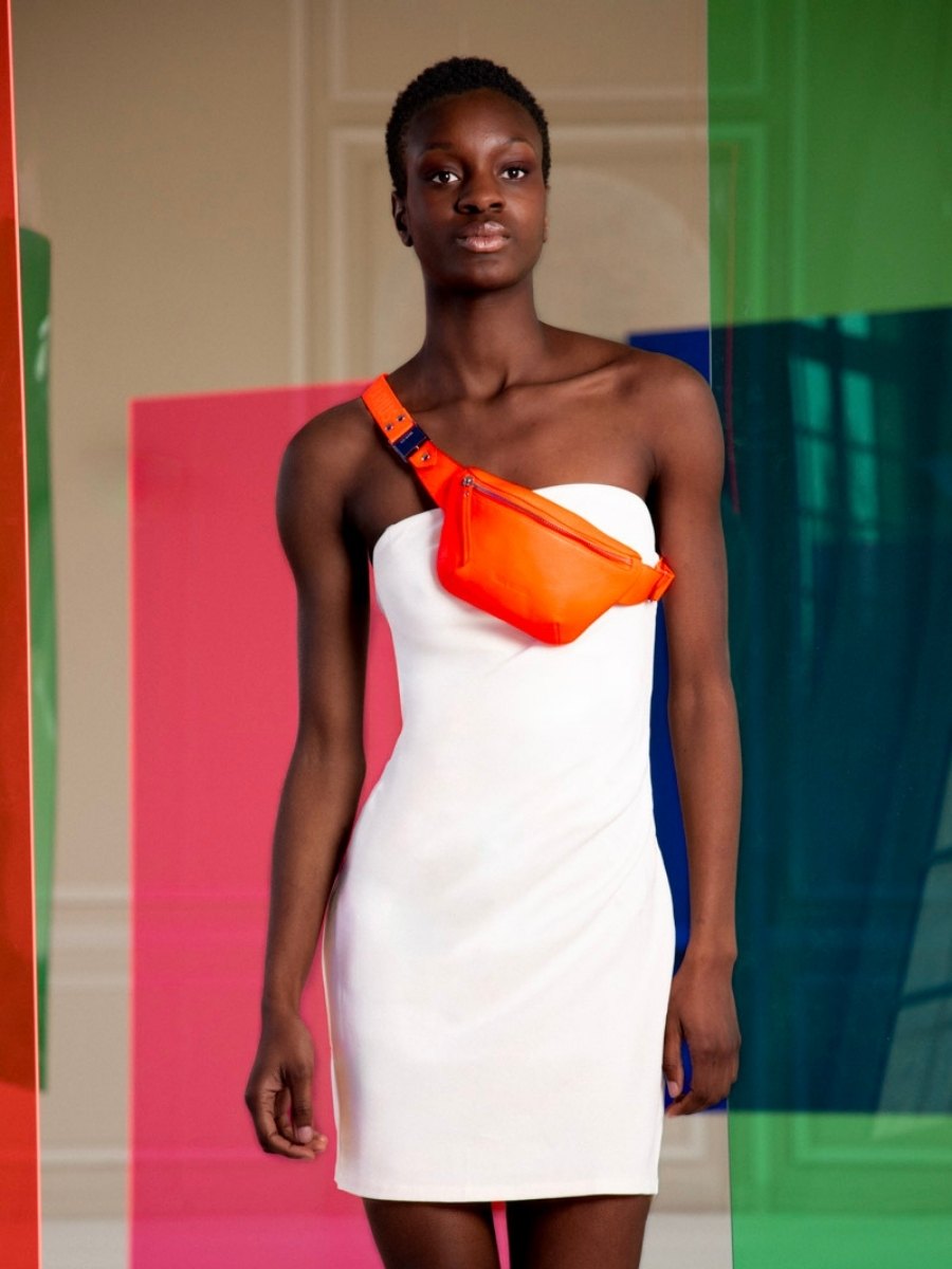 photo-vue-portee-sac-banane-cuir-orange-labanane-xs-neon-paul-marius-m503xs-ne-o