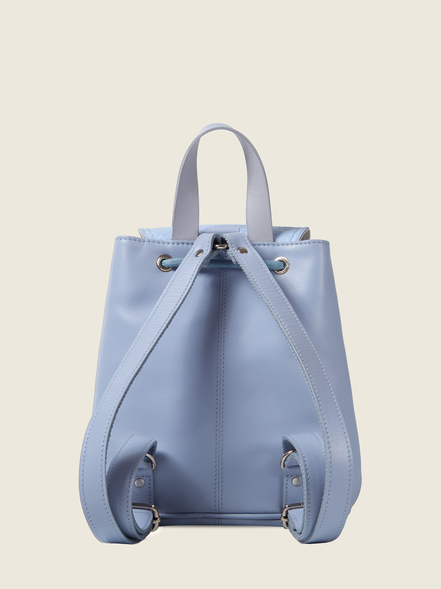 Sac à dos en cuir violet LeBaroudeur - Lavande vue interieure