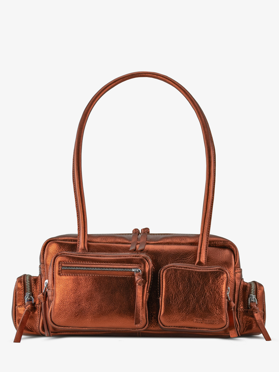 sac-multi-poches-cuir-cuivre-metallise-lebasset-90s-ginger-vue-face-w56-m-o