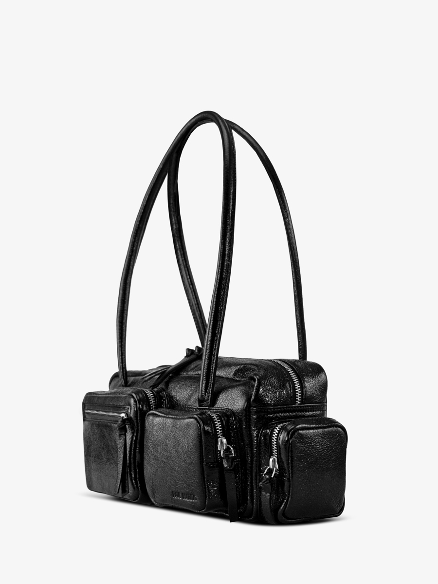 sac-multi-poches-cuir-noir-scintillant-lebasset-90s-eclipse-vue-cote-w56-m-b