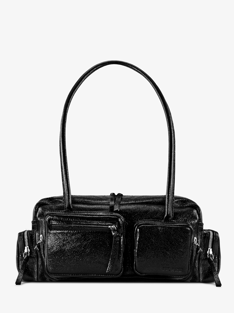 sac-multi-poches-cuir-noir-scintillant-lebasset-90s-eclipse-vue-face-w56-m-b