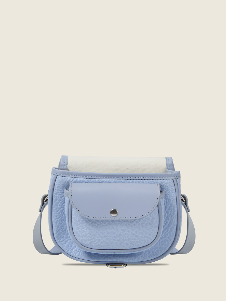 Sac bandoulière en cuir violet LeBohémien - Lavande vue cote