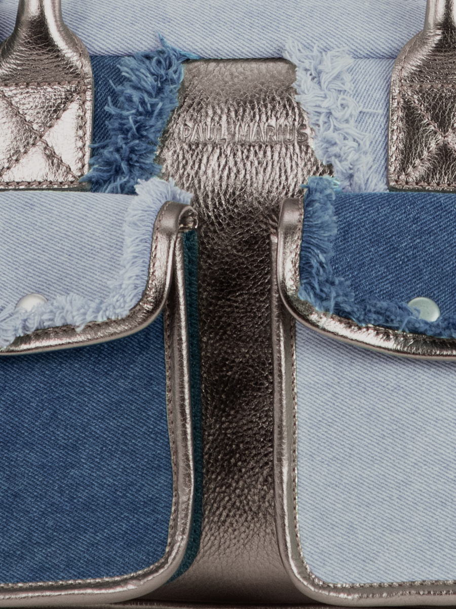 photo-vue-zoom-matiere-sac-epaule-cuir-jean-argente-femme-ledandy-s-denim-acier-paul-marius-w04s-gm-denim