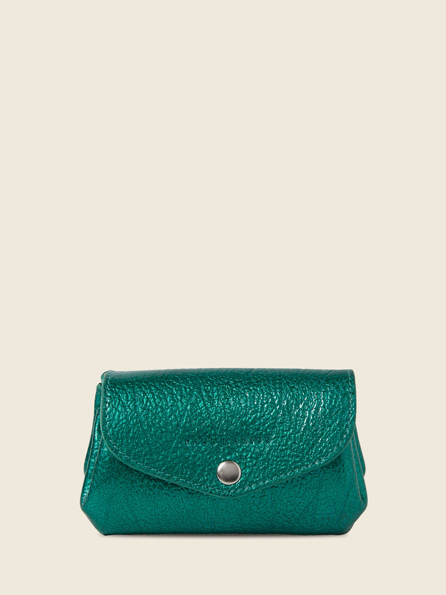 Pochette en cuir bleu LeGustave M - Star Lagon vue face