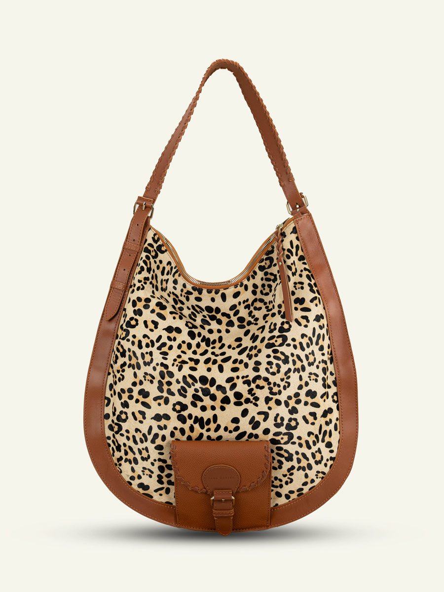 sac-femme-cuir-lehobo-xl-léopard-beige-vue-face