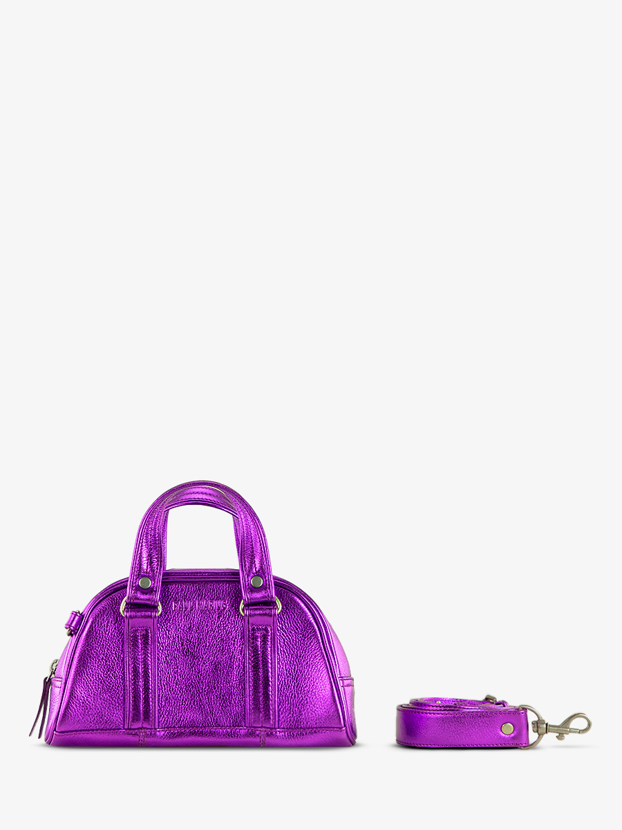 photo-vue-cote-sac-main-cuir-violet-metallise-lemini-bowling-bonbon-paul-marius-w45xs-m-p