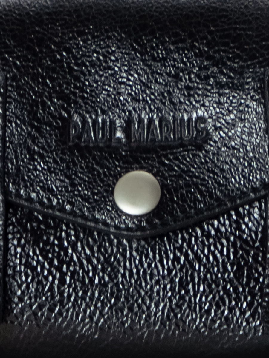 photo-zoom-matiere-sac-bandouliere-cuir-noir-scintillant-lemini-indispensable-eclipse-paul-marius-w08s-m-b