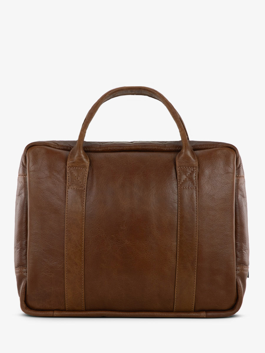 LeMecanographe Tabac sacoche ordinateur cuir marron PAUL MARIUS