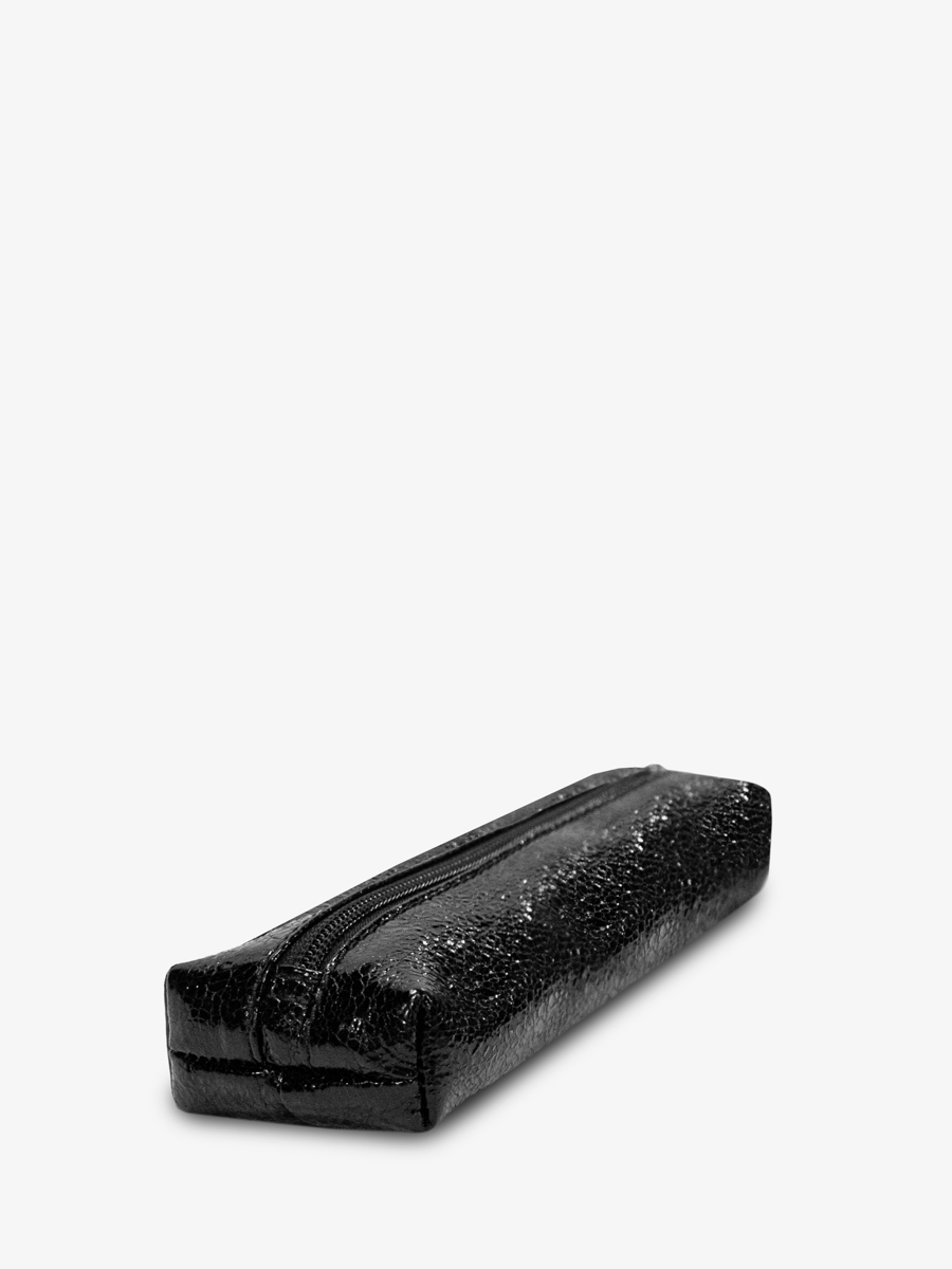 trousse-stylo-ecolier-noir-scintillant-leplumier-eclipse-vue-cote-m57-m-b
