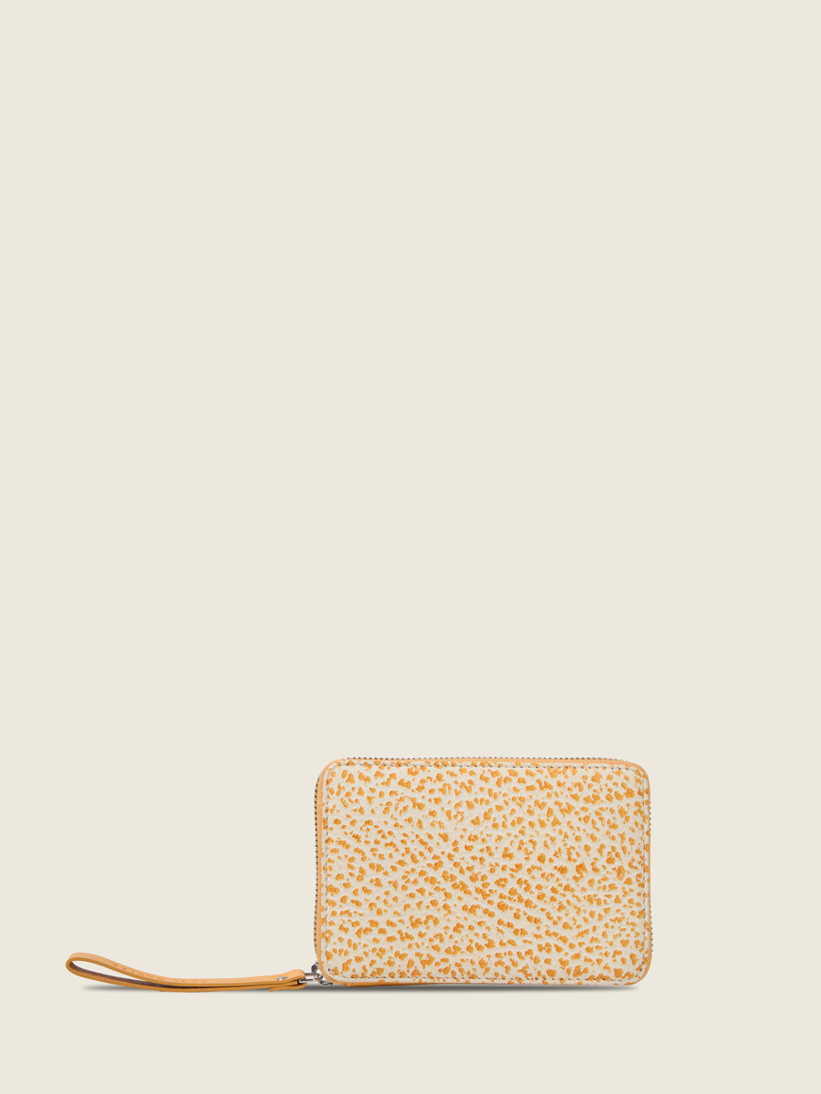 Portefeuille en cuir orange LePortefeuille Alice - Orangeade vue dos