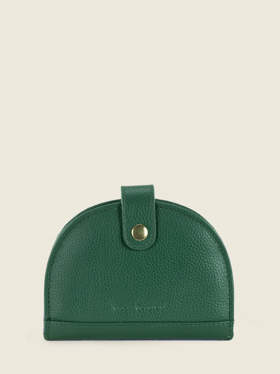 photo-vue-de-cote-portefeuille-cuir-vert-femme-leportefeuille-manon-n2-azur-vert-imperial-paul-marius-m33-az-gr