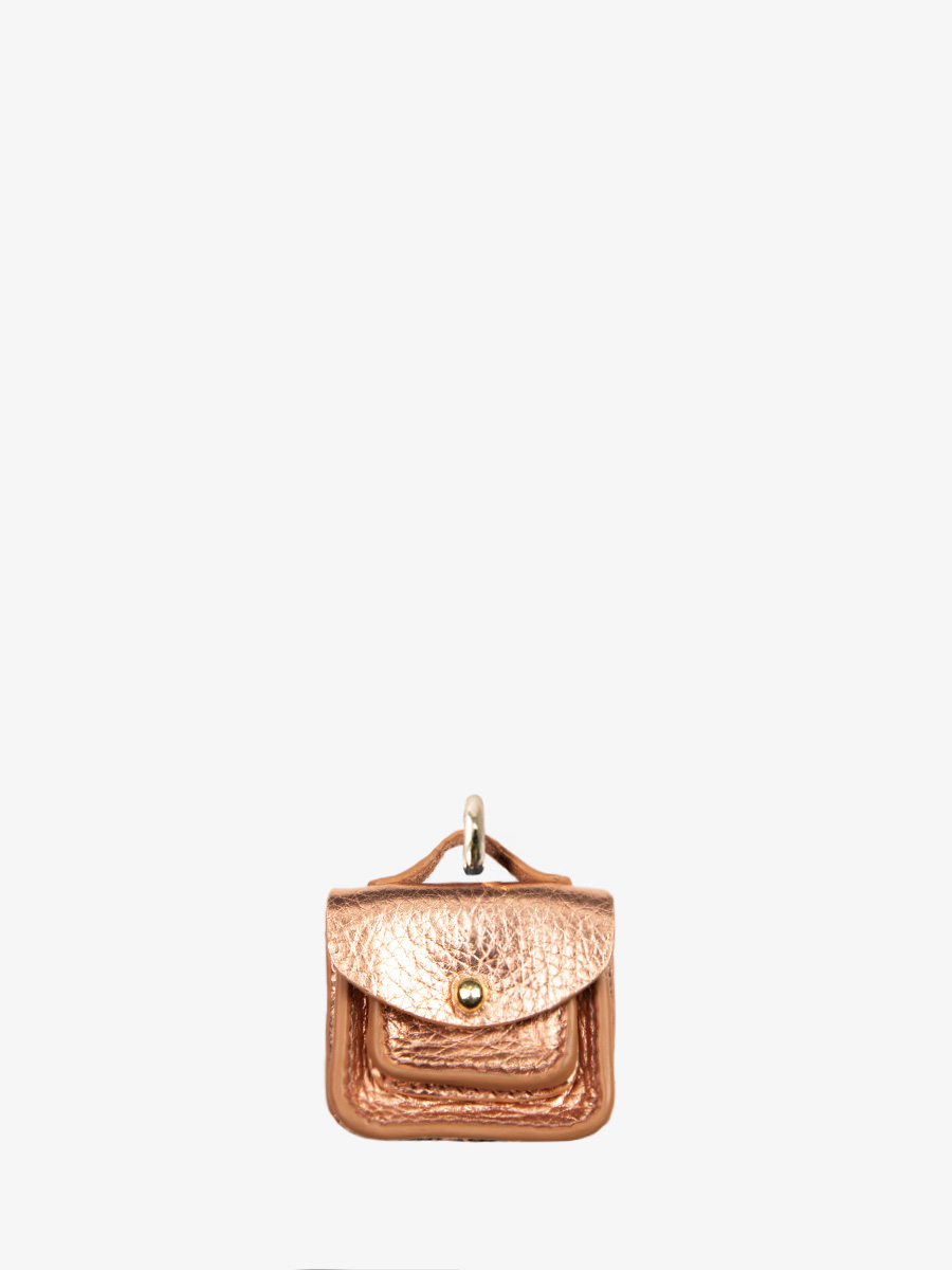 photo-vue-de-face-porte-cles-cuir-or-rose-labreloque-mademoiselle-george-or-rose-paul-marius-lkc-w05-g-pi