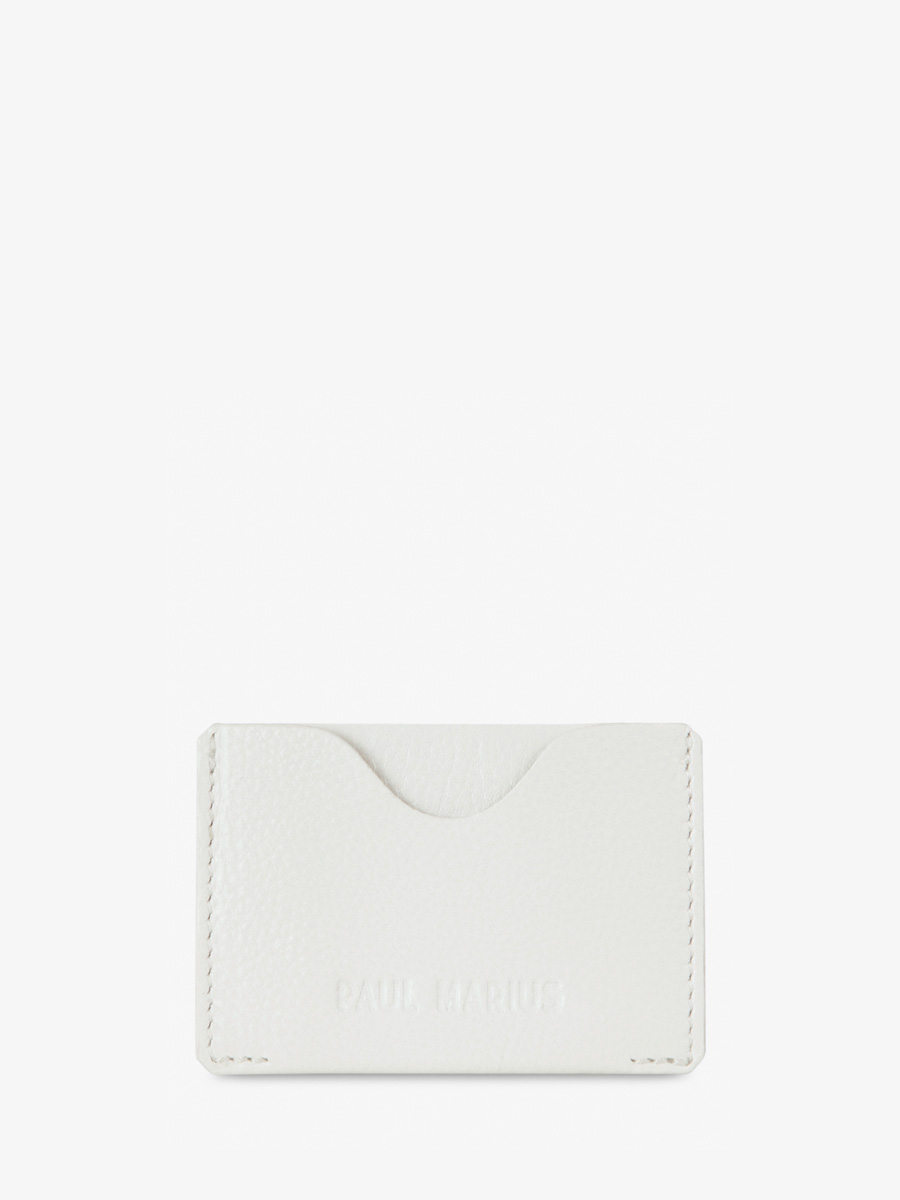 photo-vue-de-face-porte-carte-bancaire-cuir-blanc-leporte-cartes-gabin-vedette-paul-marius-m55-w