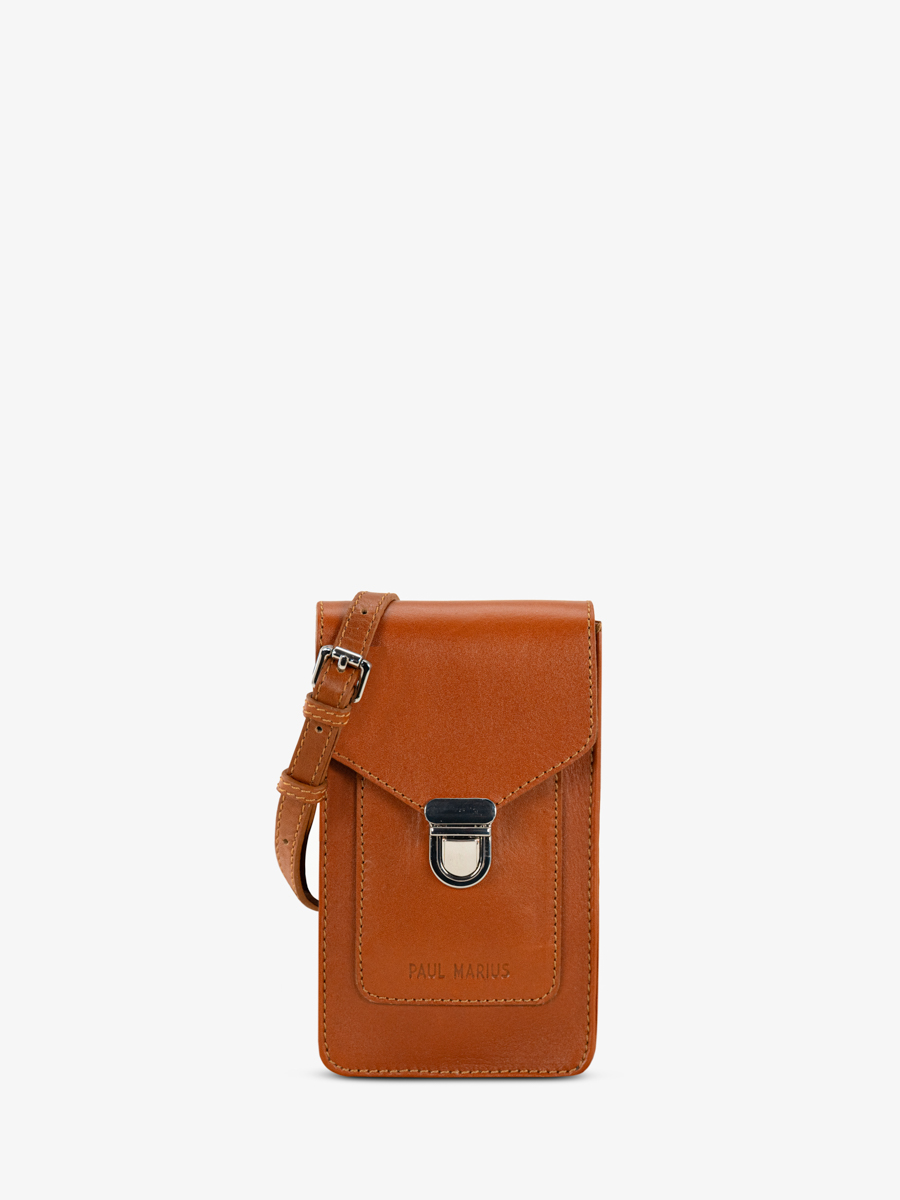 sac-telephone-cuir-marron-leporte-telephone-cognac-vue-face-m88-co