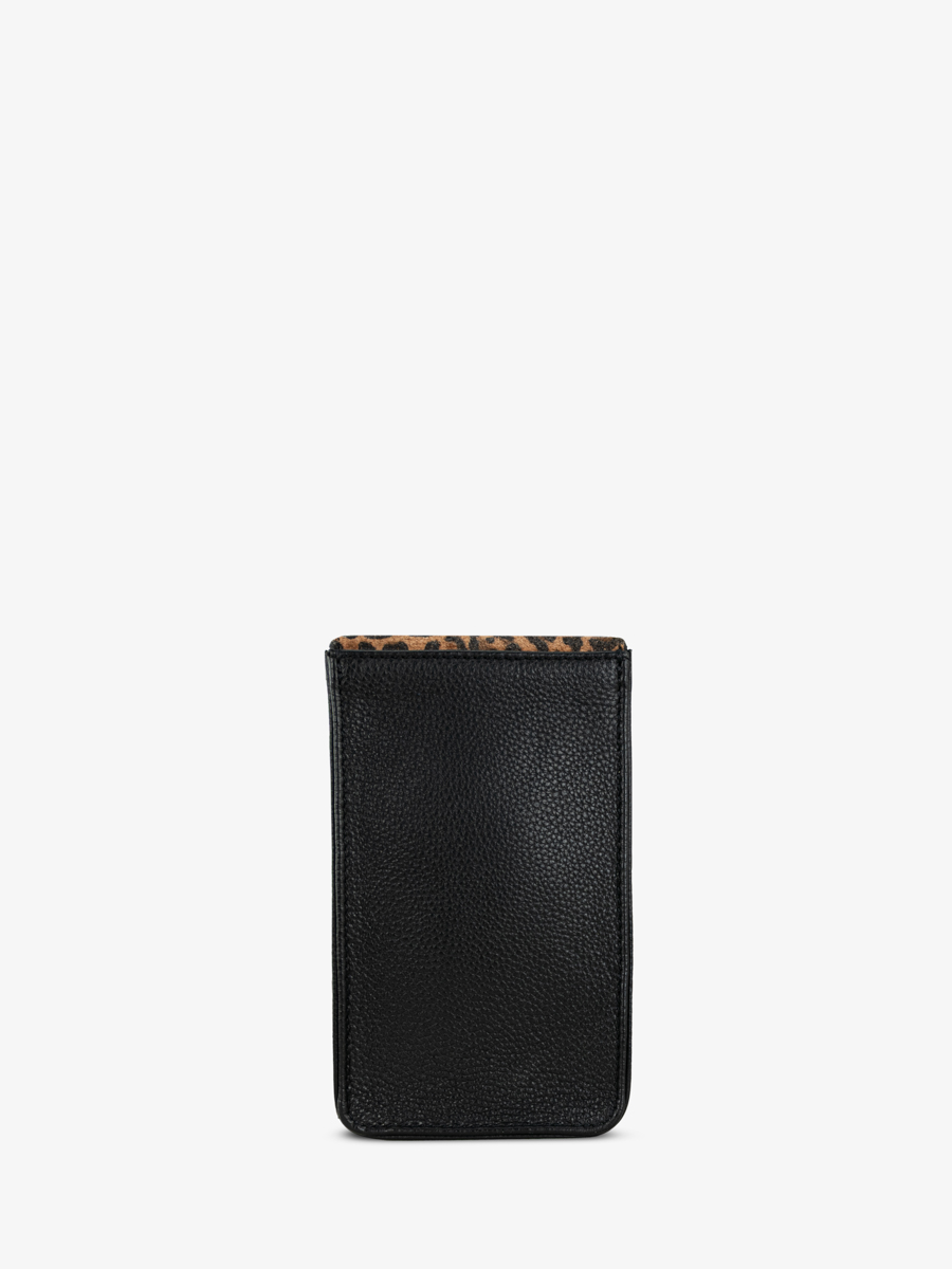 sac-telephone-cuir-leporte-telephone-leopard-noir-vue-dos-m88-lp-b