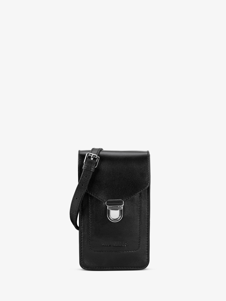 sac-telephone-cuir-leporte-telephone-noir-vue-face-m88-b