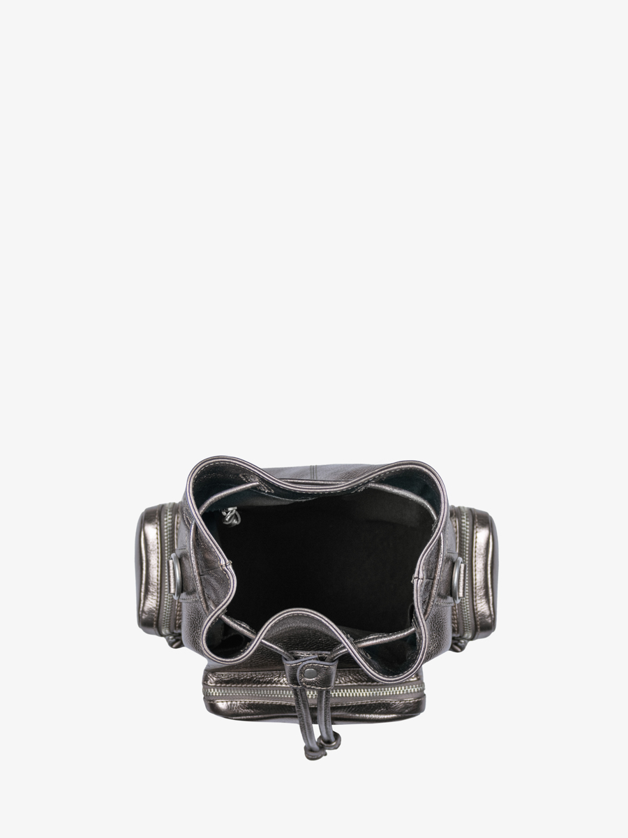 sac-seau-cuir-argente-leseau-90s-acier-vue-interieure-w57-b