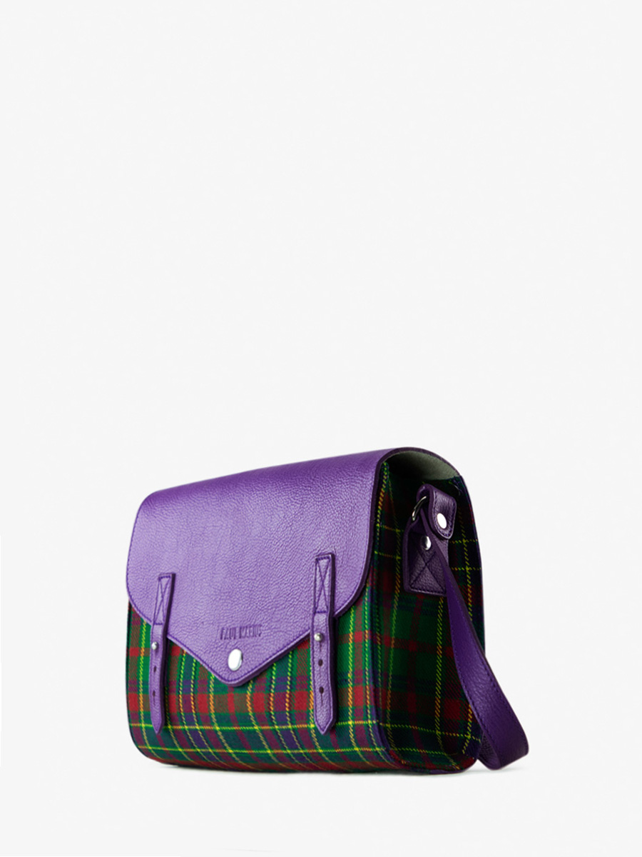 photo-vue-cote-sac-bandouliere-cuir-tissu-tartan-lindispensable-versus-paul-marius-w08-sco-gr-p