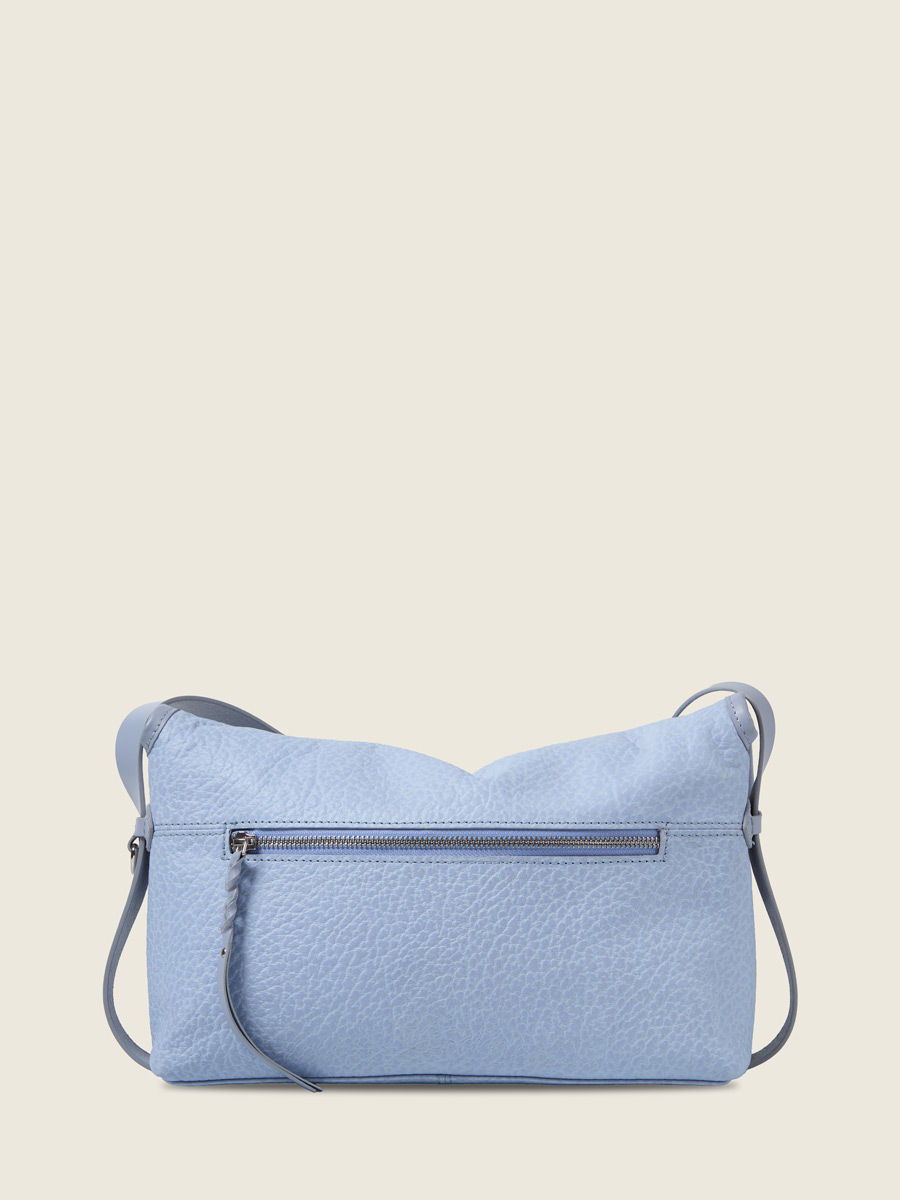 Sac bandoulière en cuir violet Loulou  - Lavande vue interieure