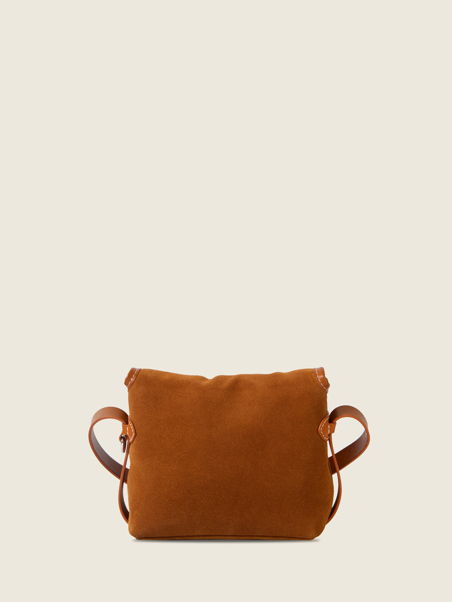 Mini sac bandoulière en daim Loulou S - Fauve vue portee
