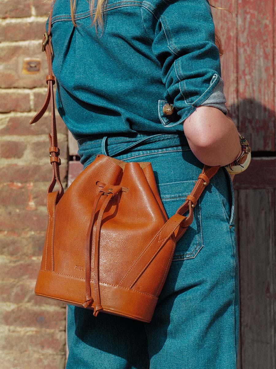 Sac seau cognac discount