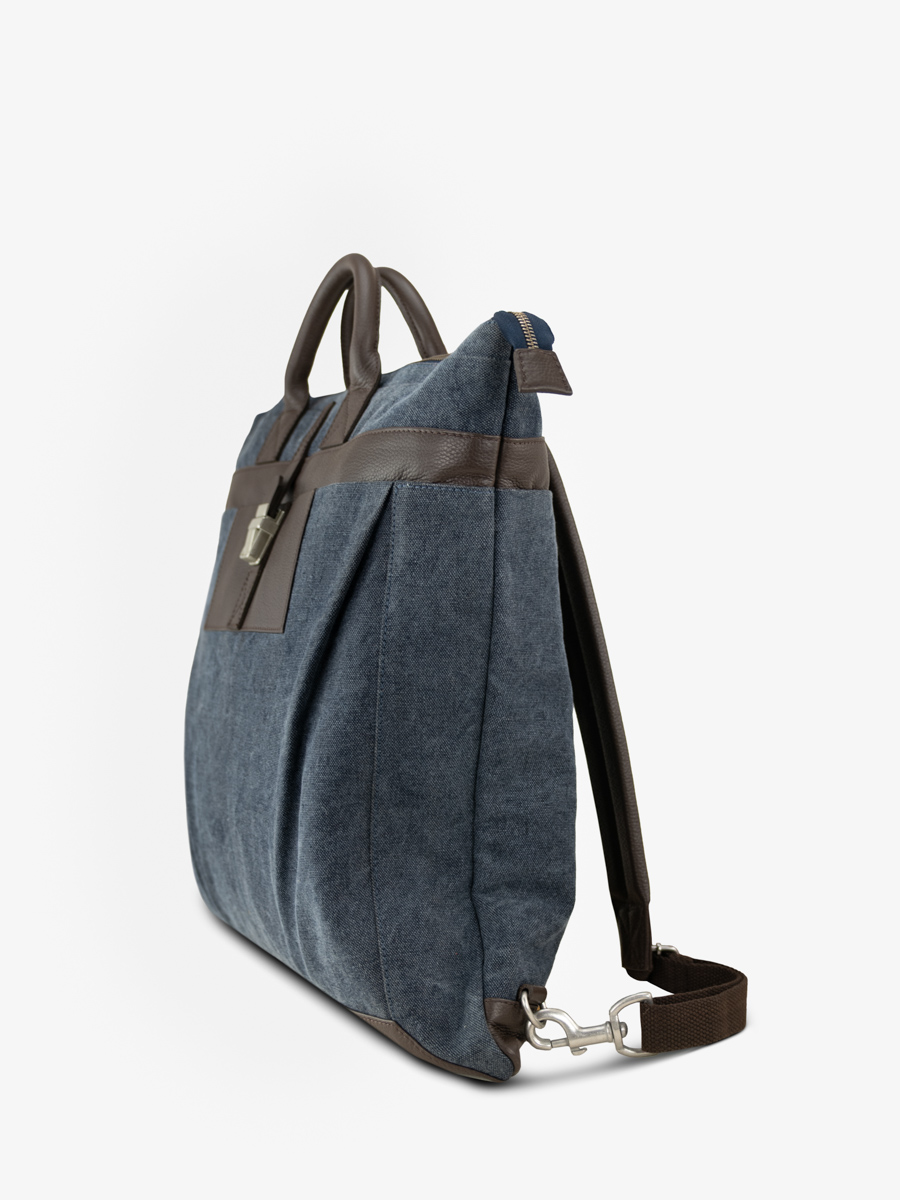 porte-documents-main-sac-a-dos-aviateur-cacao-toile-bleu-vue-cote-b07-odbr-bluc