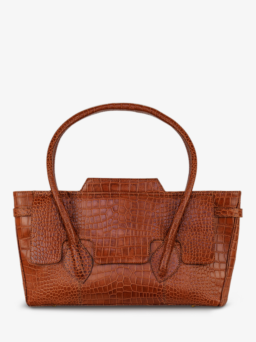 photo-vue-de-dos-sac-main-cuir-femme-madeleine-alligator-marron-paul-marius-w31-a-l