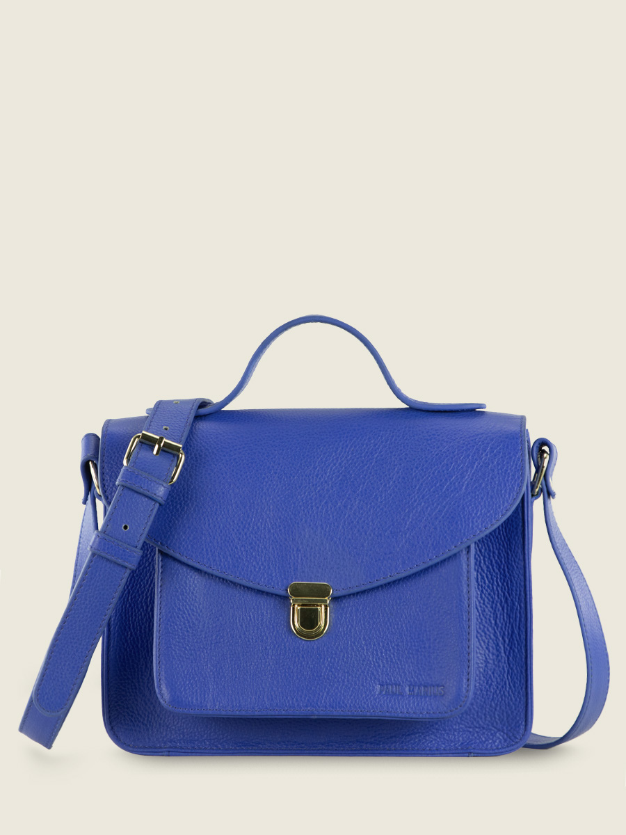 Sac à main cuir bleu top