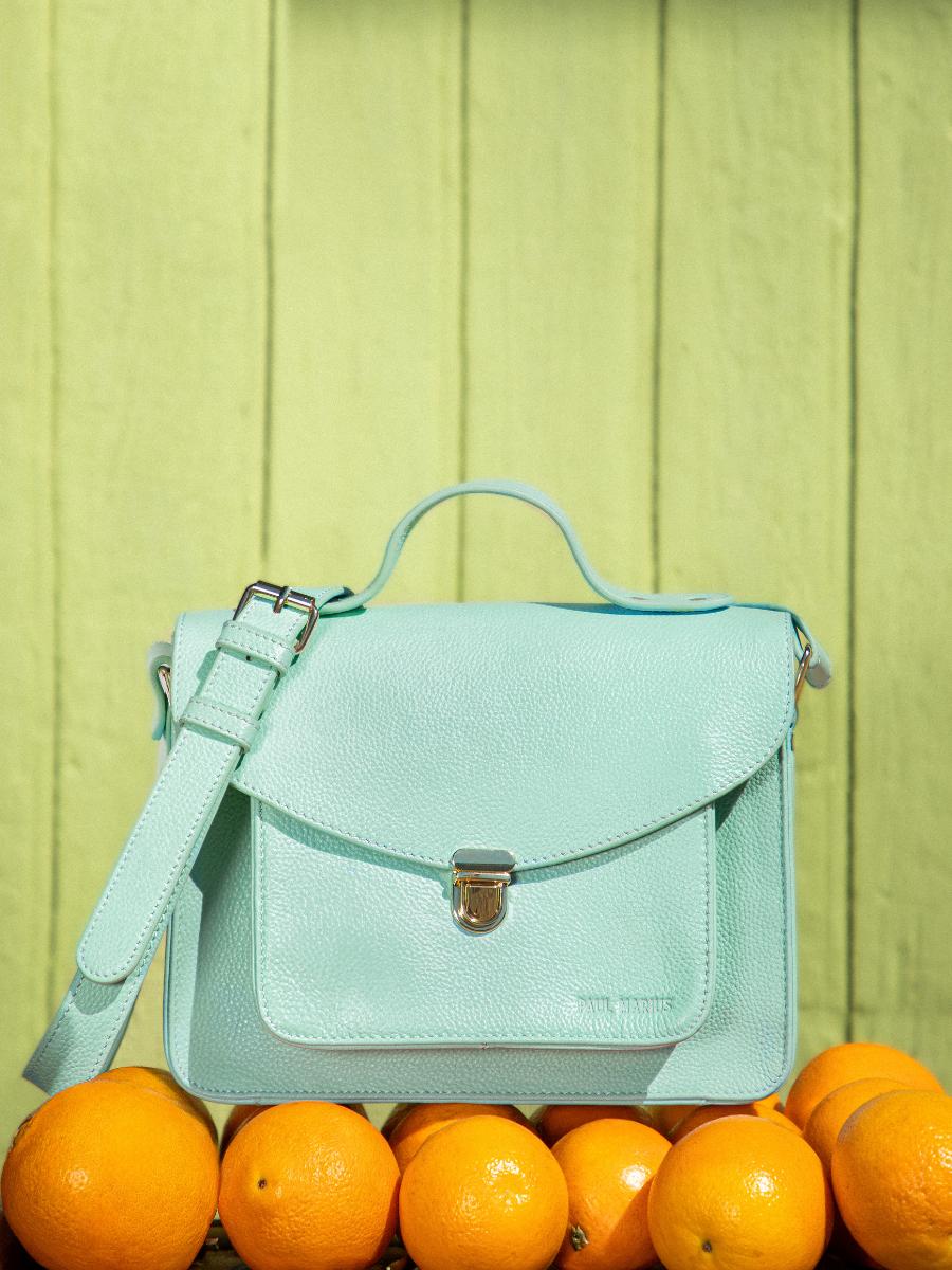Sac bleu vert deals