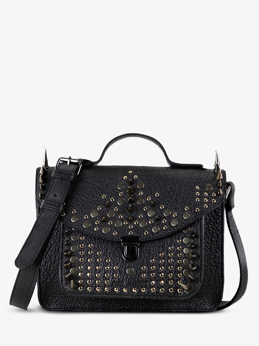 Mademoiselle George Edition Noire OPUS IV mini sac bandouliere cuir noir femme PAUL MARIUS