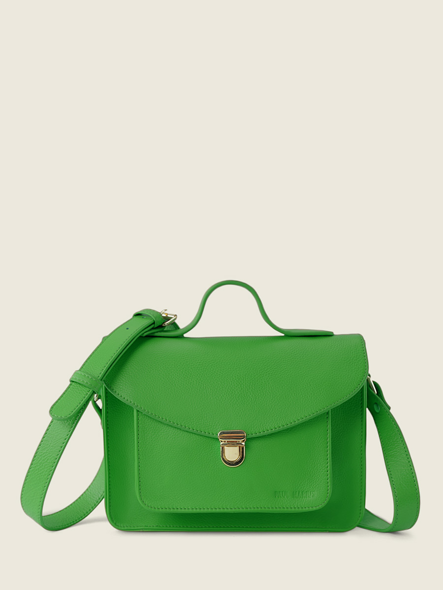 photo-vue-face-sac-bandouliere-cuir-vert-mademoiselle-george-sorbet-kiwi-paul-marius-w05-sb-gr