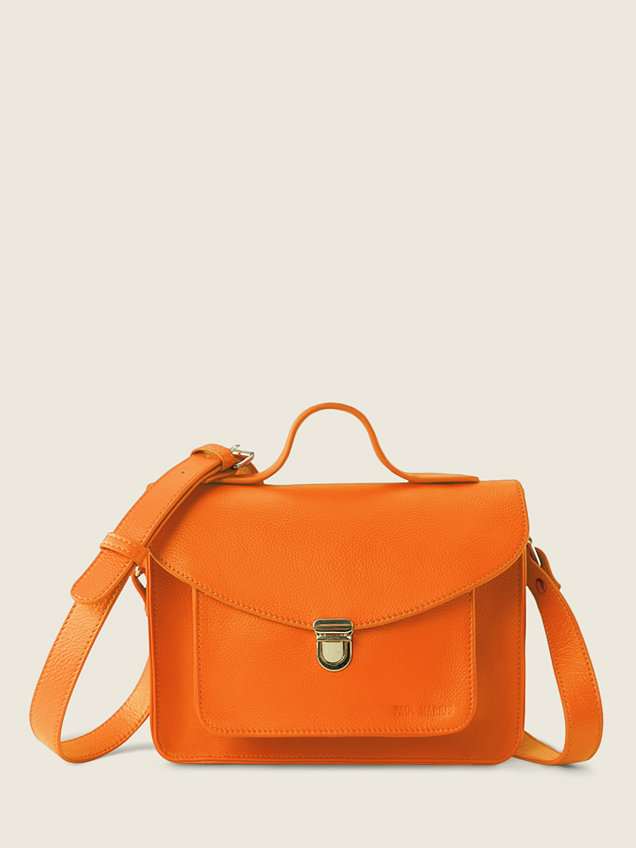 photo-vue-cote-sac-bandouliere-cuir-orange-mademoiselle-george-sorbet-mangue-paul-marius-w05-sb-o