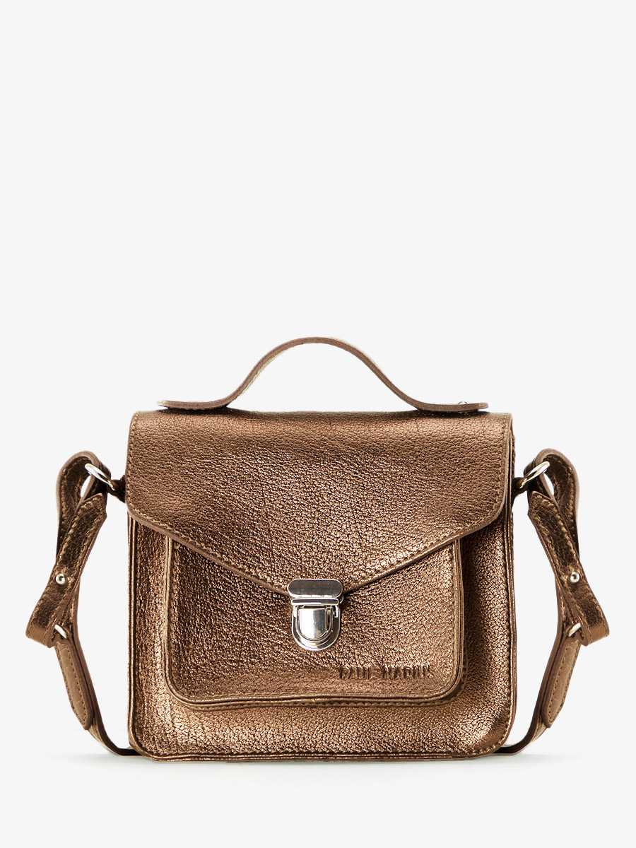 Mademoiselle George XS Cuivr sac main en cuir cuivr femme