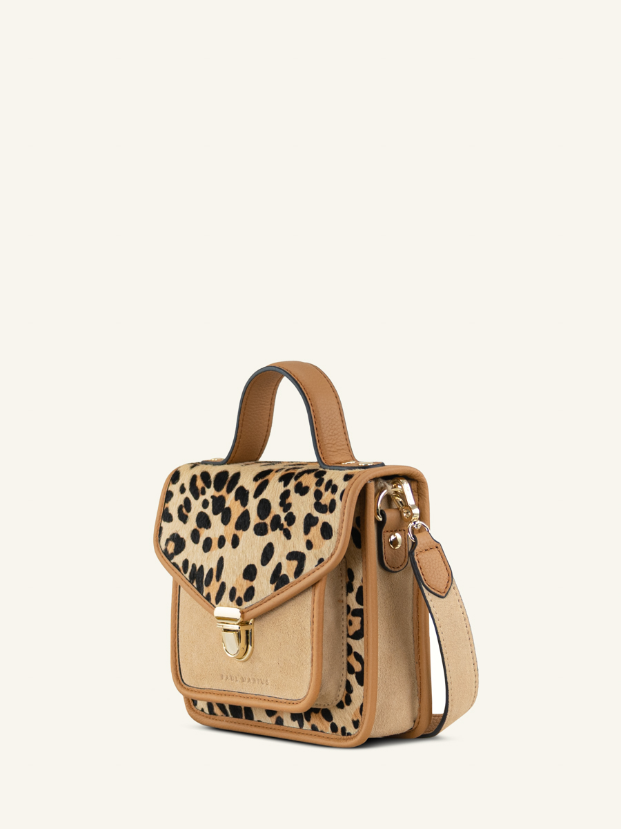 sac-main-cuir-mademoiselle-george-xs-leopard-beige-vue-cote-w05xs-lp-bei