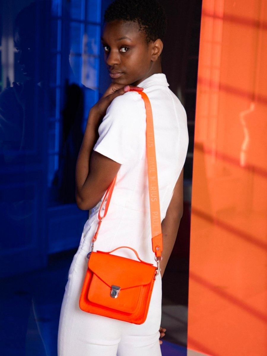 photo-vue-face-sac-main-cuir-orange-mademoiselle-george-xs-neon-paul-marius-w05xs-ne-o