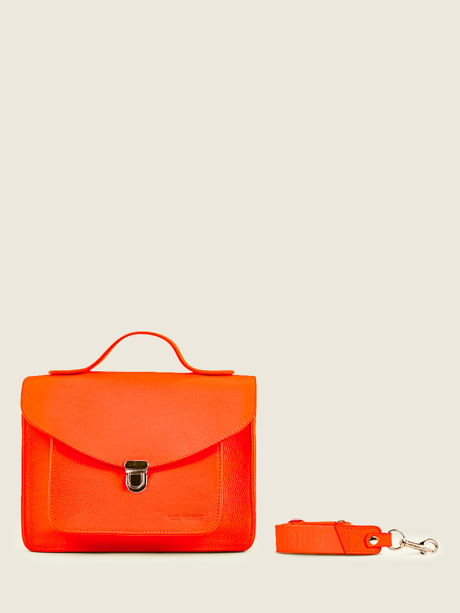 photo-vue-face-sac-main-cuir-orange-mademoiselle-george-neon-paul-marius-w05-ne-o