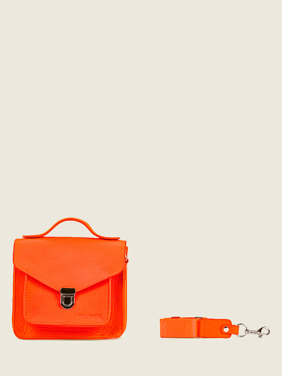 photo-vue-face-sac-main-cuir-orange-mademoiselle-george-xs-neon-paul-marius-w05xs-ne-o