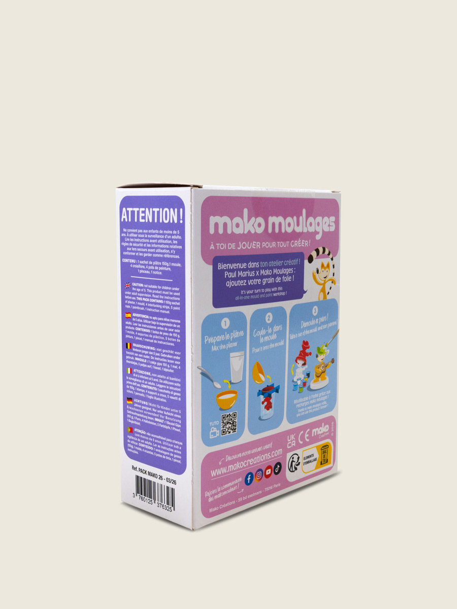Mademoiselle George MAKO MOULAGE - Kit créatif vue cote