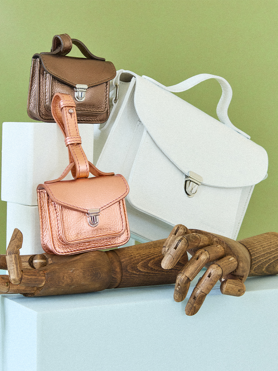 Porte-monnaie Bijou de Sac Mademoiselle George Nano Cuivré vue interieure