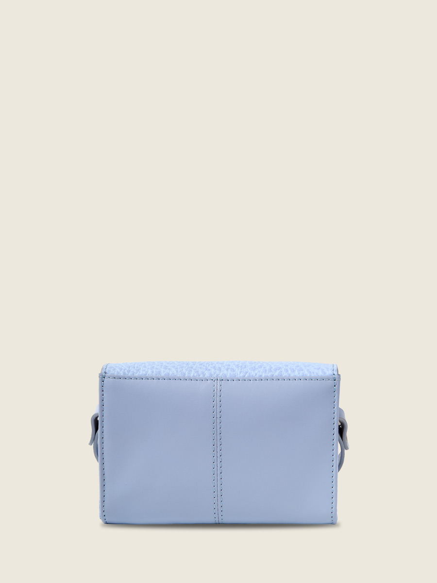 Petit sac bandoulière en cuir violet LeMini Indispensable - Lavande vue interieure